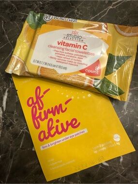 Studio Selection Vitamin C & Affirm Alive firm & Brighten under eye patches. NEW